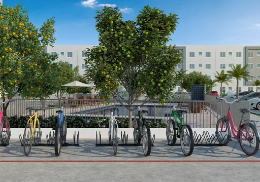 Bicicletario area comum condominio