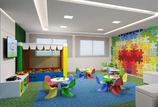 Brinquedoteca render area lazer infantil
