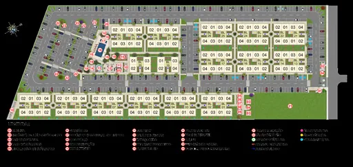 Implantacao geral blocos numerados legenda