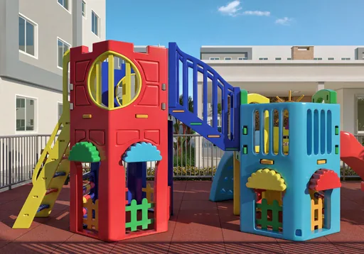 Playground infantil condominio render
