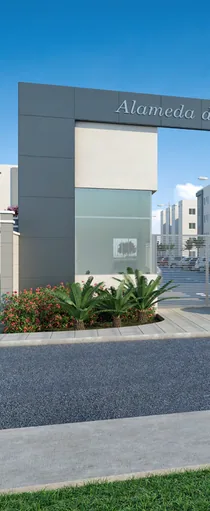 Portaria entrada condominio render