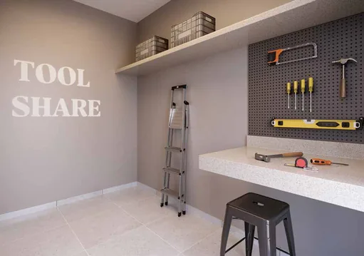 Area compartilhada ferramentas tool share