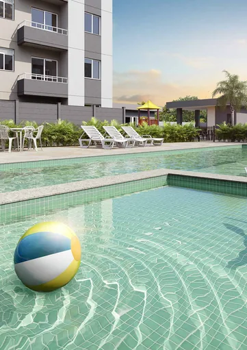 Piscina area lazer condominio