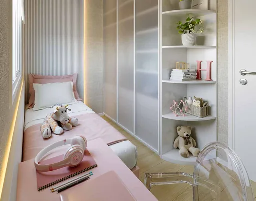 Quarto infantil decorado render