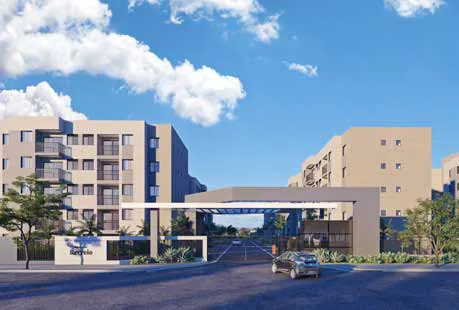 Render fachada entrada condominio