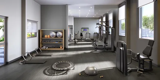 Academia fitness render amenidade