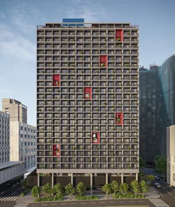 Fachada edificio vista externa