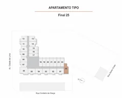 Implantacao apartamento tipo final 25