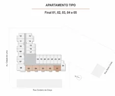 Planta implantacao apartamento tipo finais