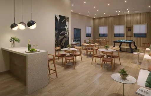 Salao festas sinuca bar render