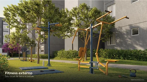 Academia fitness externo area lazer