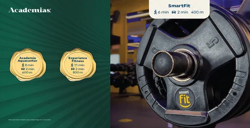 Academias proximas distancia bairro