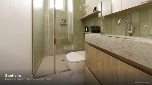 Banheiro render moderno unidade