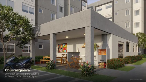 Churrasqueira area gourmet render