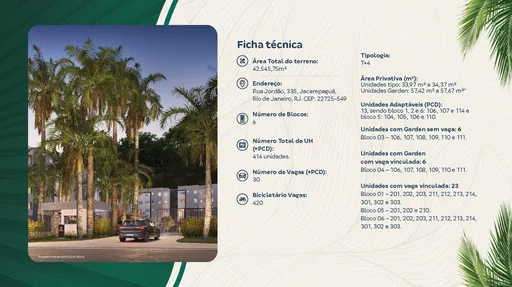 Ficha tecnica empreendimento dados unidades