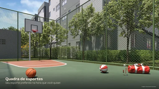 Quadra esportes basquete amenidade condominio