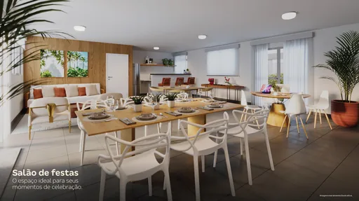 Salao de festas render amenidade