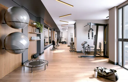 Academia fitness render amenidade