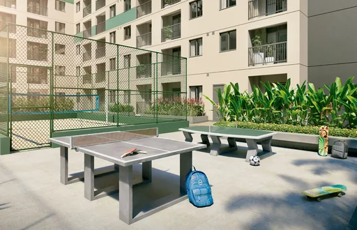 Area lazer ping pong quadra condominio