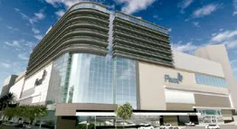 Fachada externa render edificio comercial