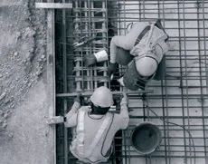 Obra construcao trabalhadores estrutura