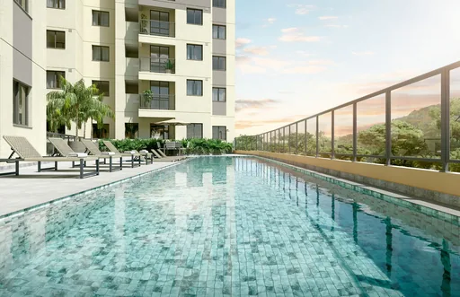 Piscina area lazer condominio