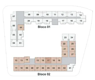 Planta localizacao blocos unidades