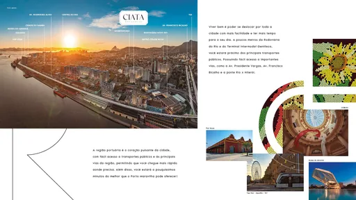 Foto aerea regiao portuaria rio localizacao empreendimento