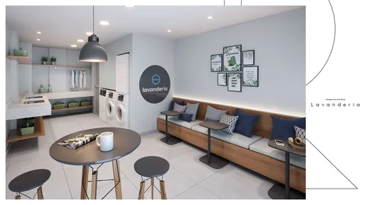 Render lavanderia coletiva amenidade