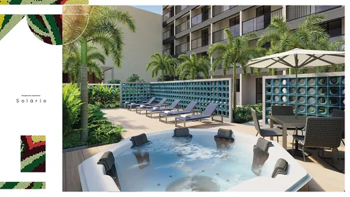 Solario jacuzzi area lazer render