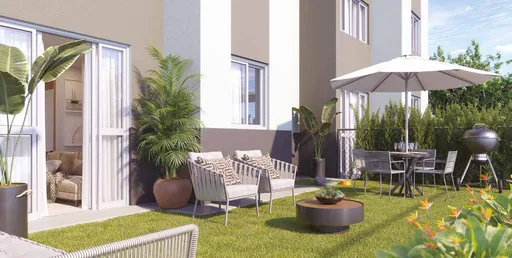 Area externa jardim privativo unidade