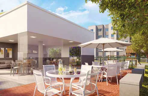 Area gourmet espaco externo condominio