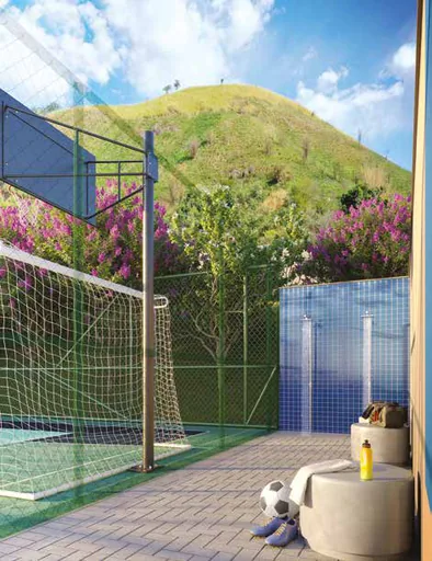 Quadra esportiva render amenidade