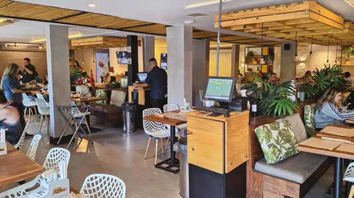 Restaurante area comum amenidade