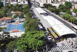 Terminal onibus bairro contexto urbano
