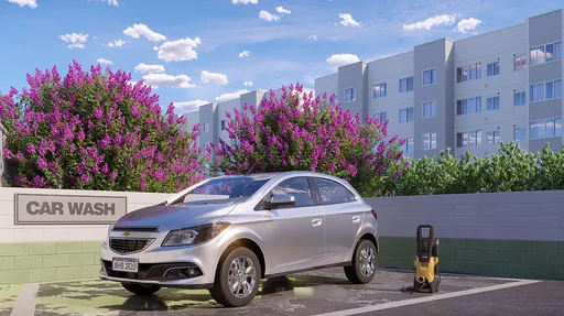 Area lavagem carros condominio