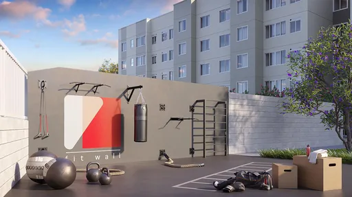 Fit wall academia externa condominio