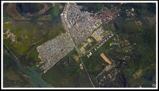 Mapa satelite localizacao terreno