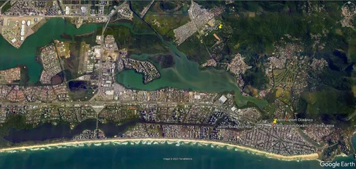 Mapa satelite localizacao terreno barra tijuca 3