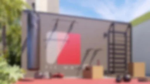 Area fitness academia amenidade render