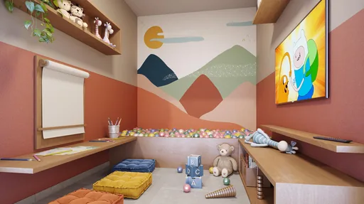 Brinquedoteca render area infantil