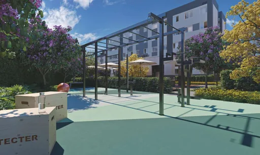 Area crossfit academia externa condominio