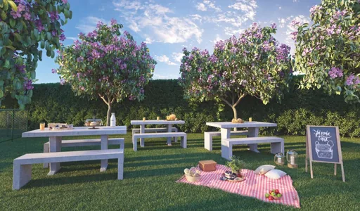 Area piquenique jardim render