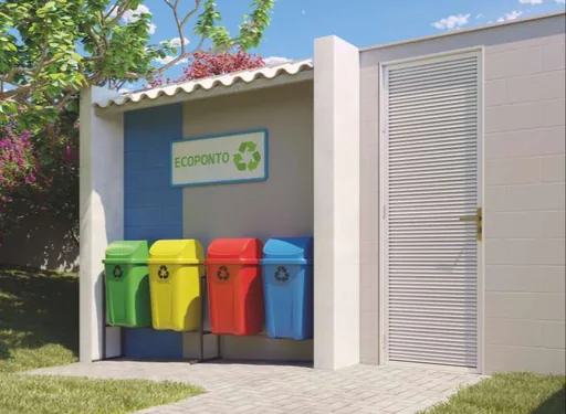 Ecoponto coleta seletiva condominio