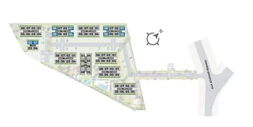 Implantacao blocos condominio