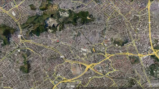 Mapa satelite localizacao regiao