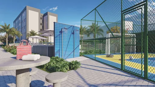 Quadra esportiva area lazer condominio