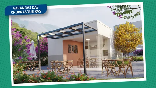 Varanda churrasqueira area lazer render