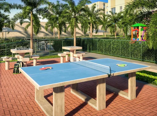 Area lazer pingpong xadrez playground