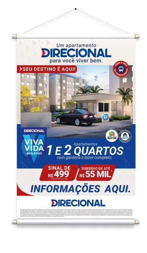 Banner promocional viva vida realengo direcional
